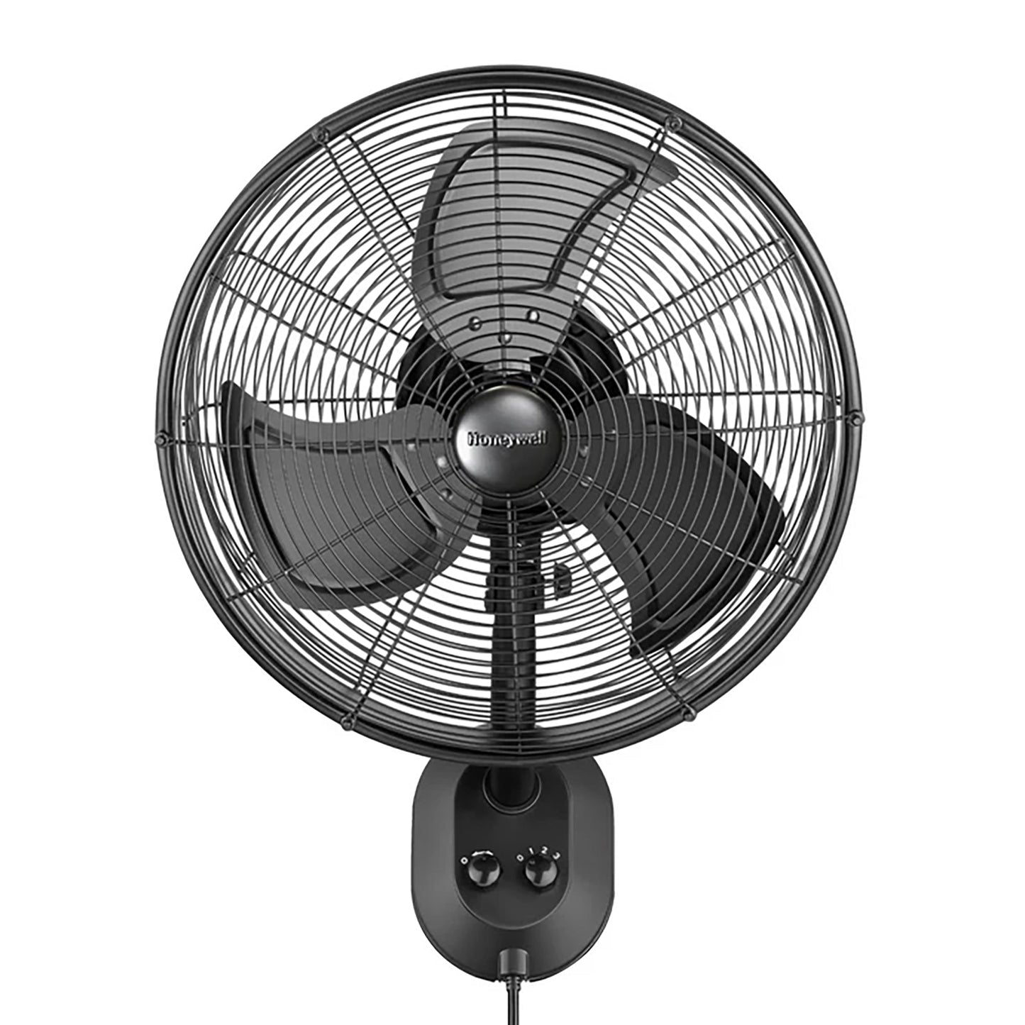 Mule 18 Inch Wall Mount Outdoor Oscillating Wet Rated Airflow Fan, Matte Black