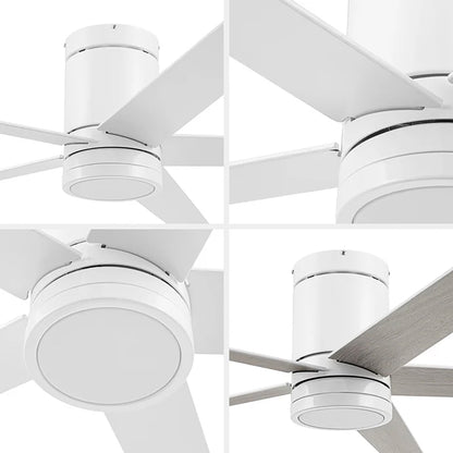 Honeywell 52" Ceiling Fan LED Light Remote Control Indoor Airflow Fixture, White