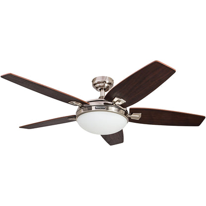 Honeywell Carmel Ceiling Fan, Quiet Motor & Remote Control, 48", Brushed Nickel