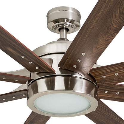 Honeywell Xerxes Ceiling Fan, Quiet Motor & Remote Control, 62", Brushed Nickel
