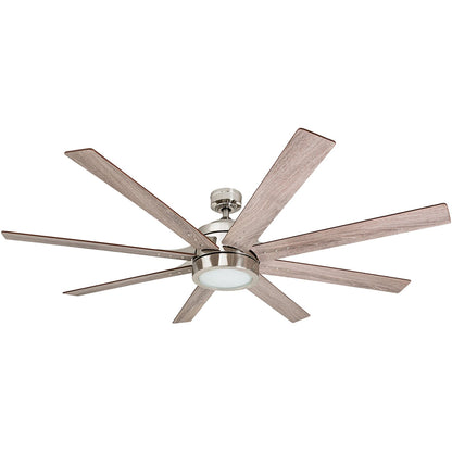Honeywell Xerxes Ceiling Fan, Quiet Motor & Remote Control, 62", Brushed Nickel