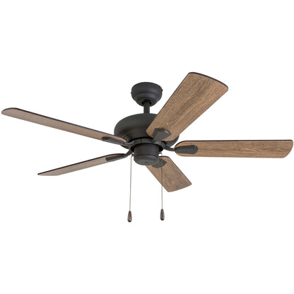 Prominence Home Russwood 42 Inch Farmhouse Ceiling Fan with No Light, Bronze