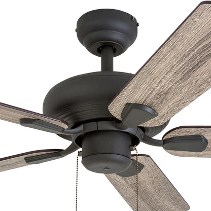 Prominence Home Russwood 42 Inch Farmhouse Ceiling Fan with No Light, Bronze