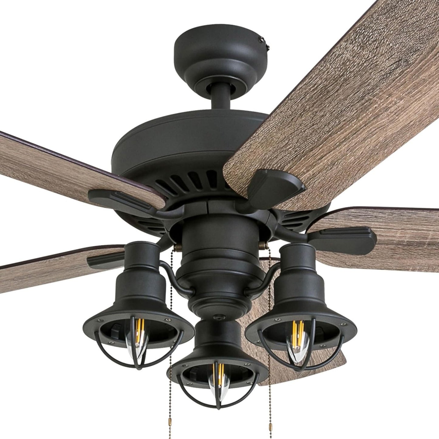 Prominence Home 52 Inch Ennora LED Ceiling Fan with Light and 5 Blades, Bronze