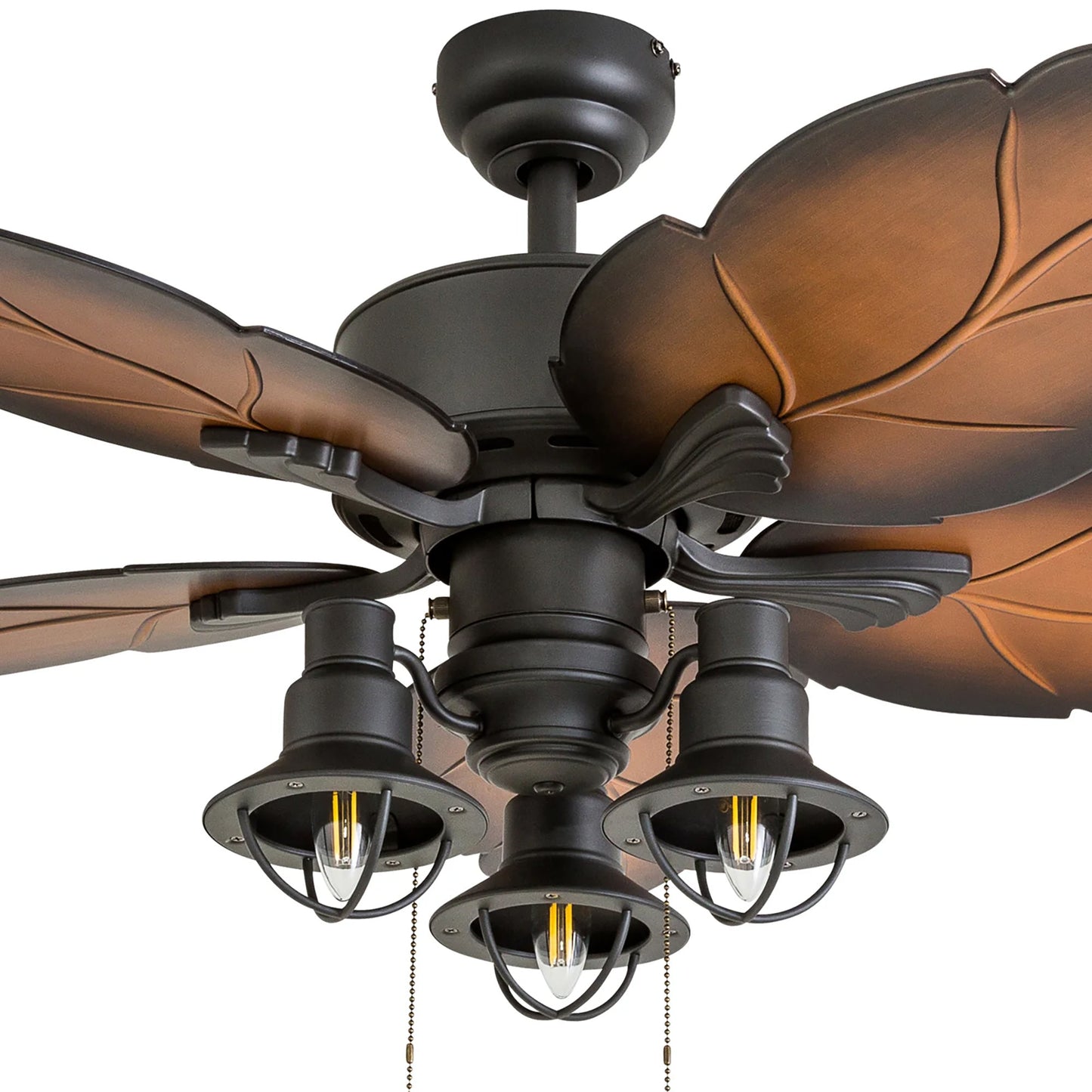 Prominence Home Ocean Crest 52" Tropical Indoor or Outdoor ceiling Fan, Bronze