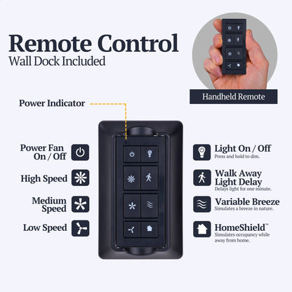 Prominence Home Ocean Crest 52" Tropical Indoor or Outdoor ceiling Fan, Bronze