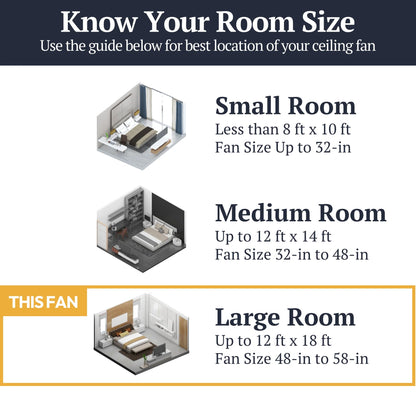 Prominence Home Ocean Crest 52" Tropical Indoor or Outdoor ceiling Fan, Bronze