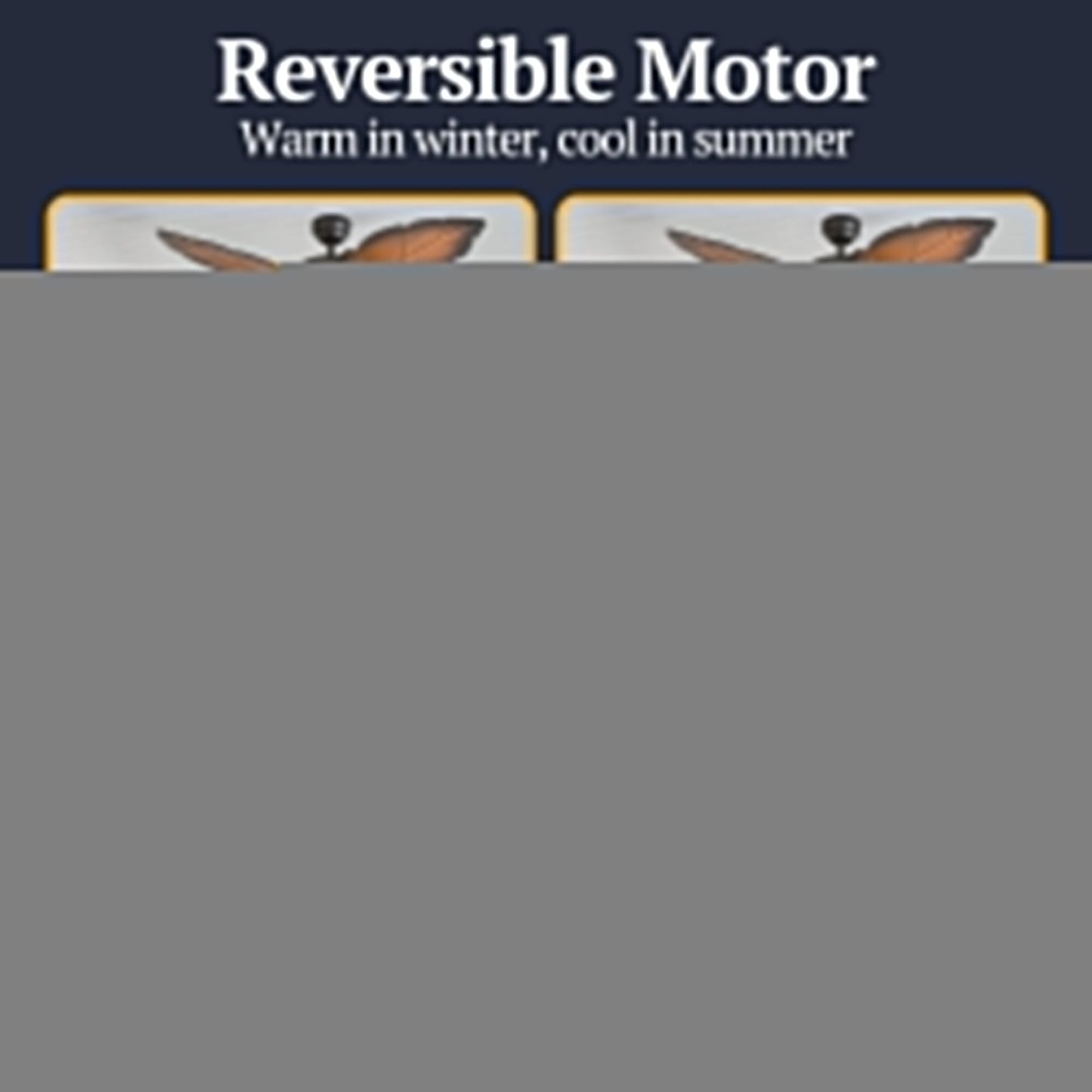 Prominence Home Ocean Crest 52" Tropical Indoor or Outdoor ceiling Fan, Bronze