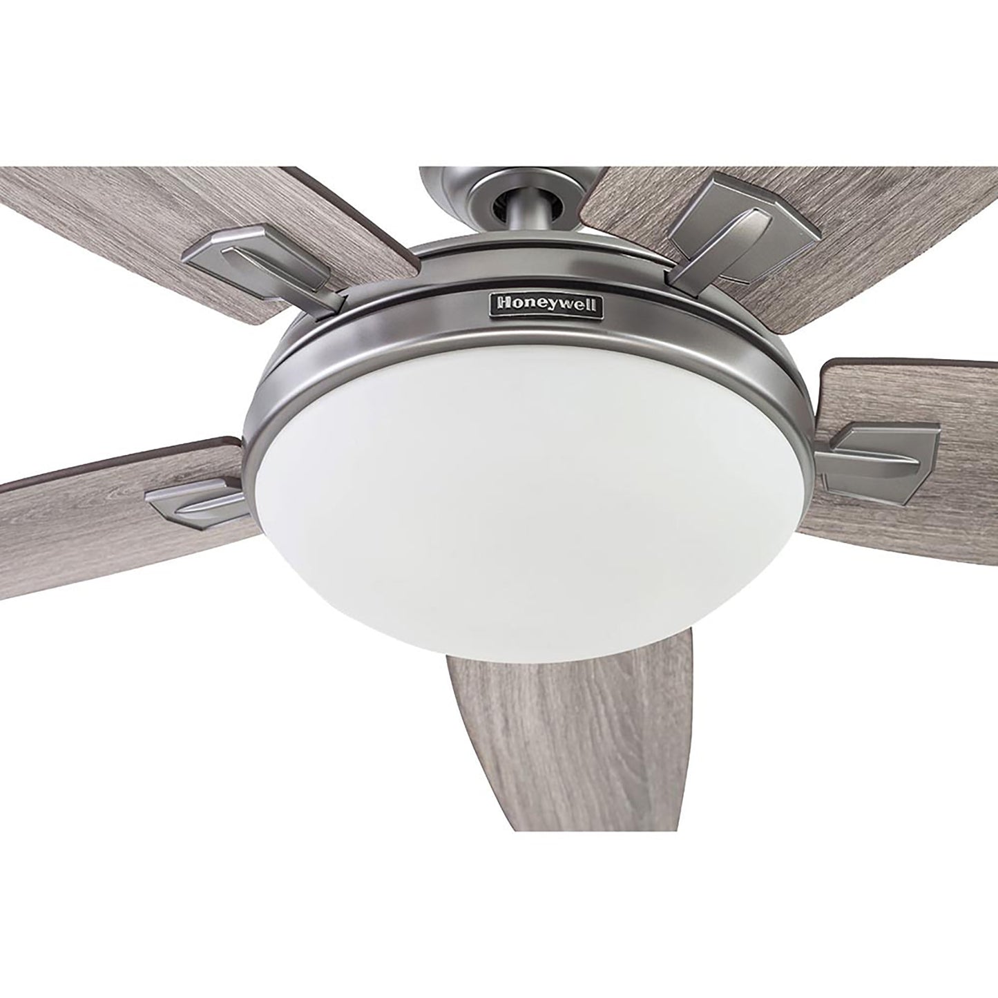 Honeywell Carmel Ceiling Fan, Quiet Motor and Remote Control, 48", Matte Nickel