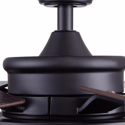 Honeywell Carnegie Ceiling Fan, Quiet Motor and Remote Control, 52", Matte Black