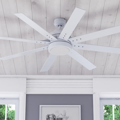 Honeywell Xerxes Ceiling Fan, Quiet Motor and Remote Control, 62", Bright White