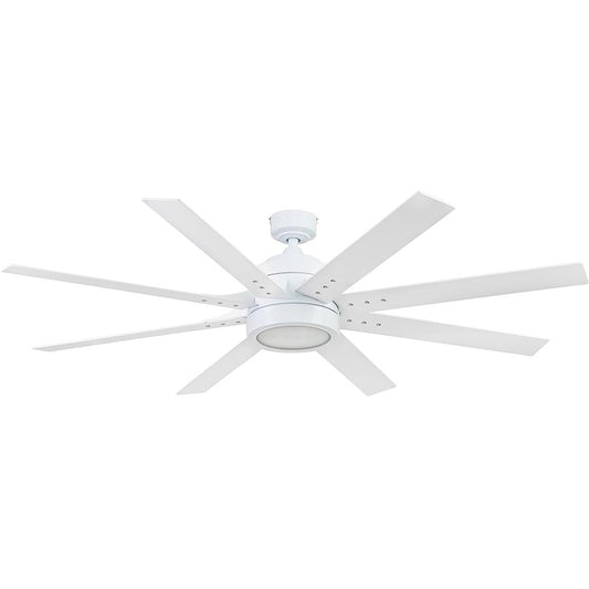 Honeywell Xerxes Ceiling Fan, Quiet Motor and Remote Control, 62", Bright White
