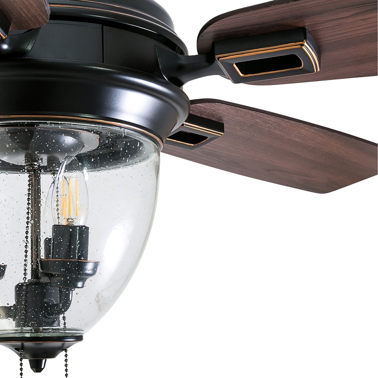 Honeywell Glencrest Ceiling Fan, Quite Motor and Pull Chain Control, 52", Bronze
