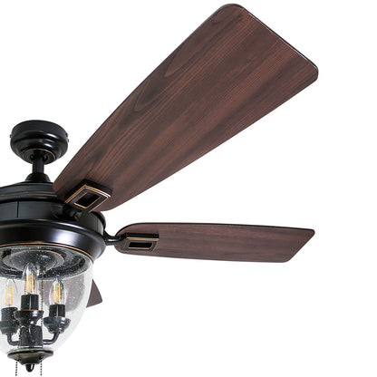 Honeywell Glencrest Ceiling Fan, Quite Motor and Pull Chain Control, 52", Bronze