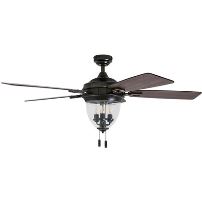 Honeywell Glencrest Ceiling Fan, Quite Motor and Pull Chain Control, 52", Bronze