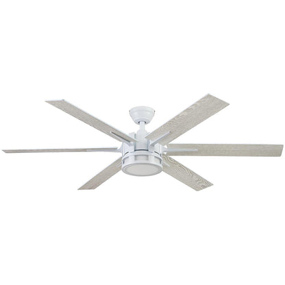 Honeywell Kaliza Ceiling Fan, Quiet Motor and Remote Control, 56", Bright White