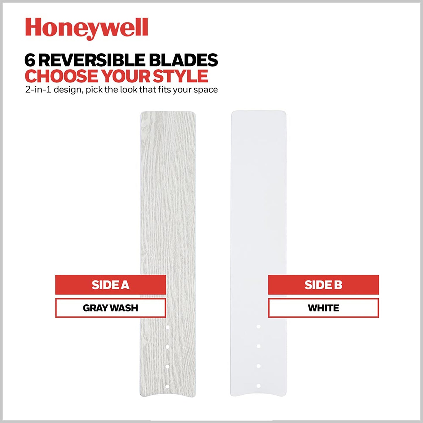 Honeywell Kaliza Ceiling Fan, Quiet Motor and Remote Control, 56", Bright White