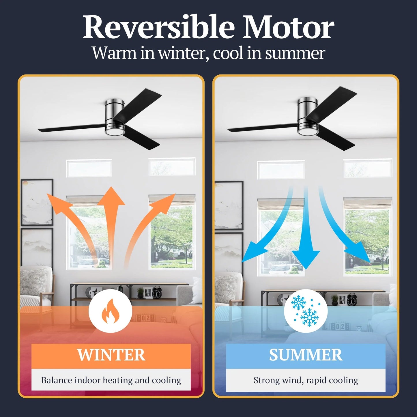 Prominence Home 52" Ceiling Fan, LED Light, Remote, Flush Mount, Espy, Gun Metal