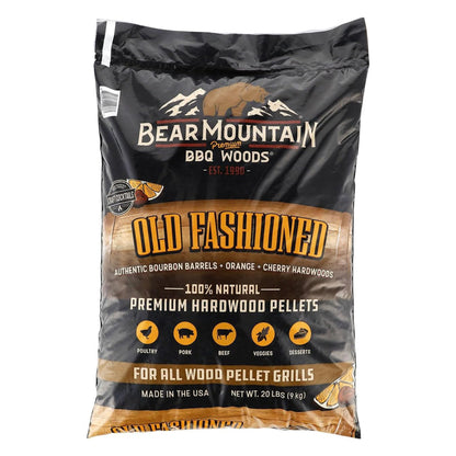 Bear Mountain BBQ All-Natural Old Fashioned Hardwood Smoker Pellets, 20 Lb Bag