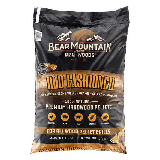 Bear Mountain BBQ All-Natural Old Fashioned Hardwood Smoker Pellets, 20 Lb Bag