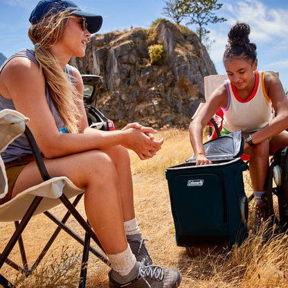 Coleman CHILLER 42-Can Soft-Sided Cooler w/ Wheels, Portable & Insulated, Black