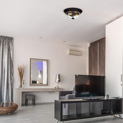 Prominence Home 13” Flush Mount Indoor Ceiling Light, Madalyn, 51379-01, Bronze