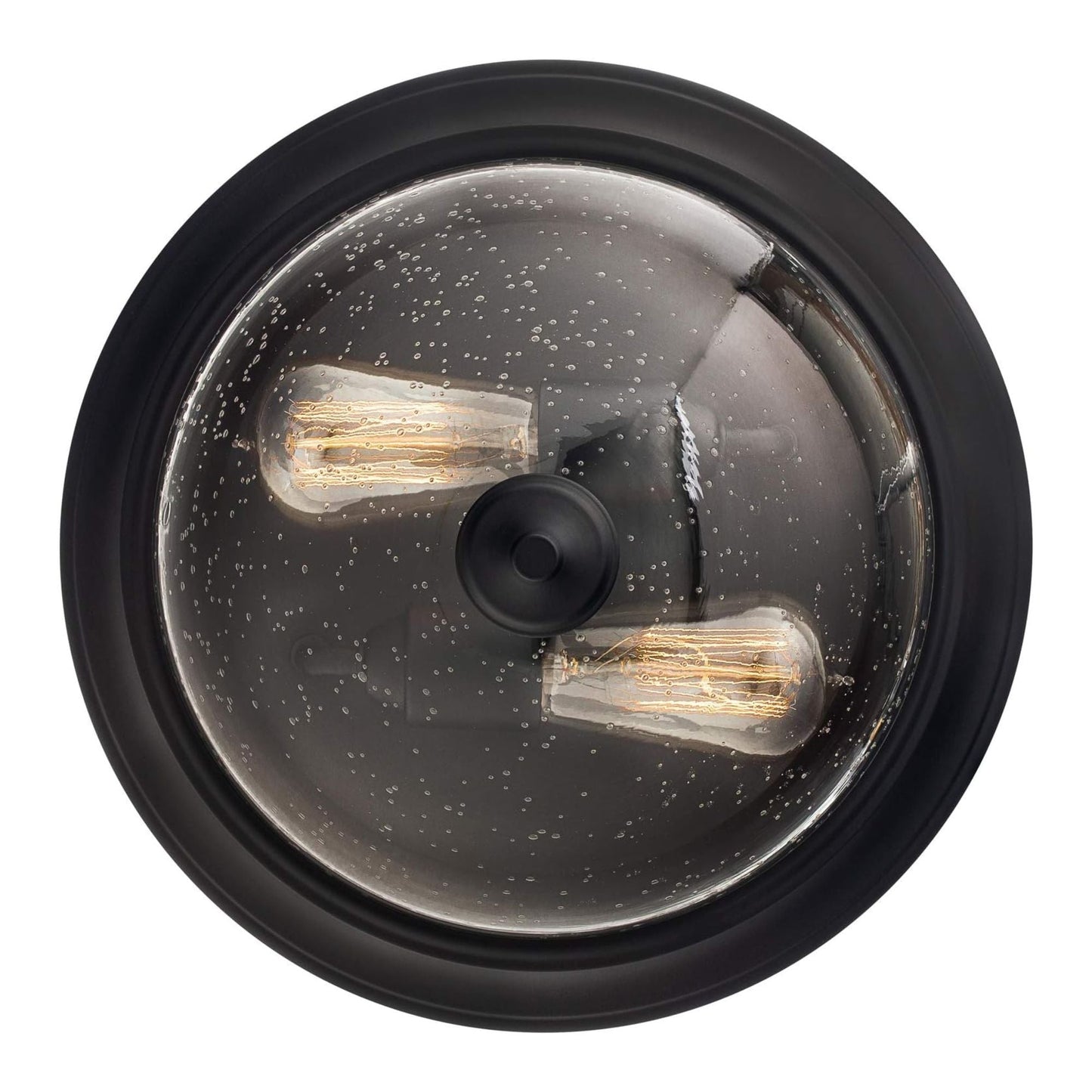 Prominence Home 13” Flush Mount Seeded Ceiling Light, Madalyn, 51381-31, Bronze