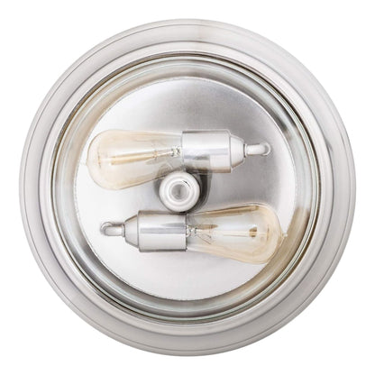 Prominence Home 13” Flush Mount Indoor Ceiling Light, Madalyn, 51380-31, Nickel