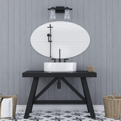 Prominence Home Fairendale 2 Light Bathroom Wall Vanity Light, Matte Black