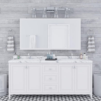 Prominence Home Fairendale 4 Light Bathroom Wall Vanity Light, Brushed Nickel