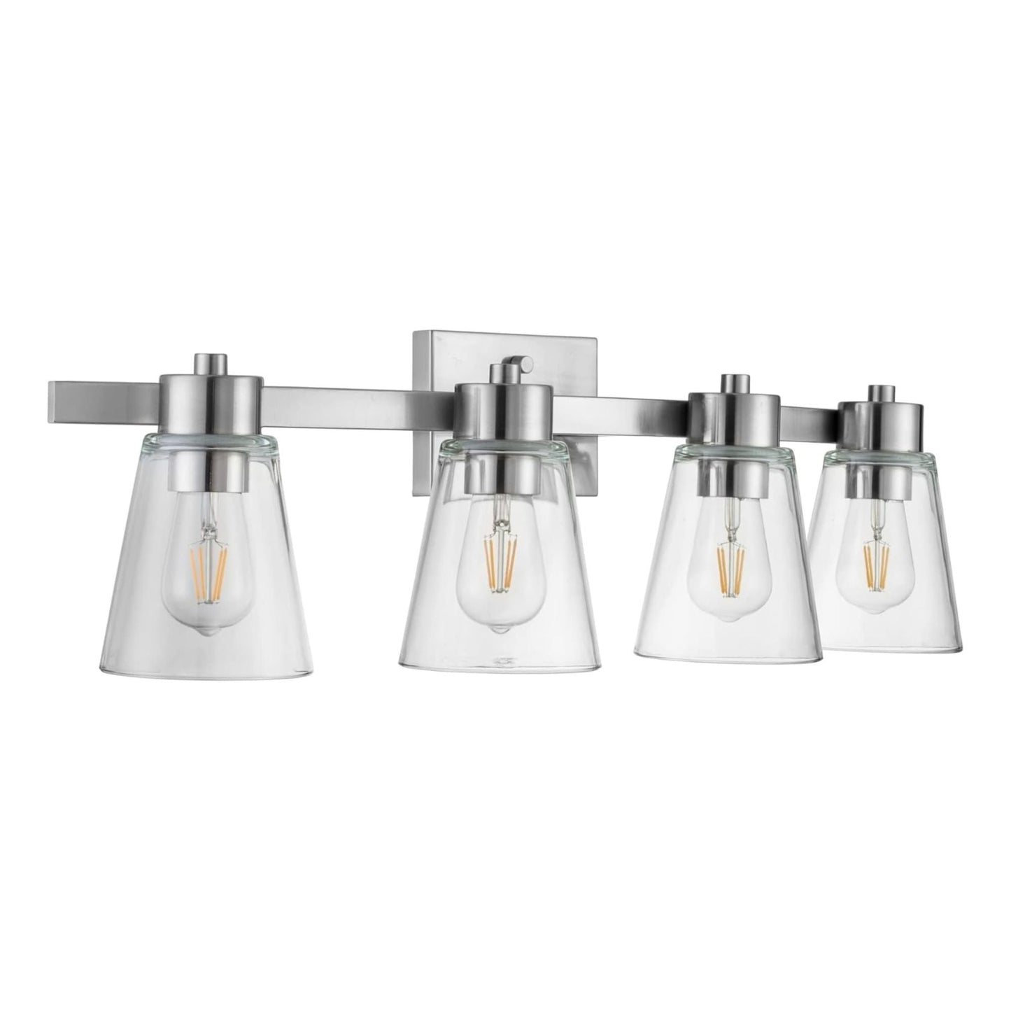 Prominence Home Fairendale 4 Light Bathroom Wall Vanity Light, Brushed Nickel