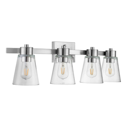 Prominence Home Fairendale 4 Light Bathroom Wall Vanity Light, Brushed Nickel