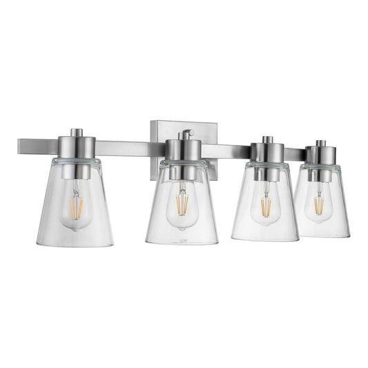 Prominence Home Fairendale 4 Light Bathroom Wall Vanity Light, Brushed Nickel