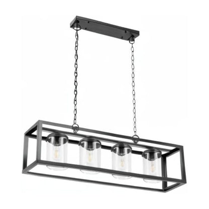 Prominence Home Lincoln Woods 4 Light Kitchen Island Linear Pendant Bar Light