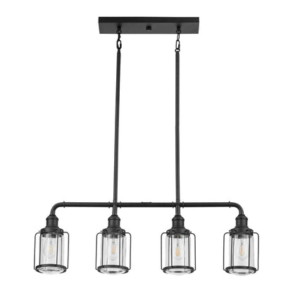 Prominence Home Lincoln Woods 4 Light Kitchen Island Linear Pendant Bar Light