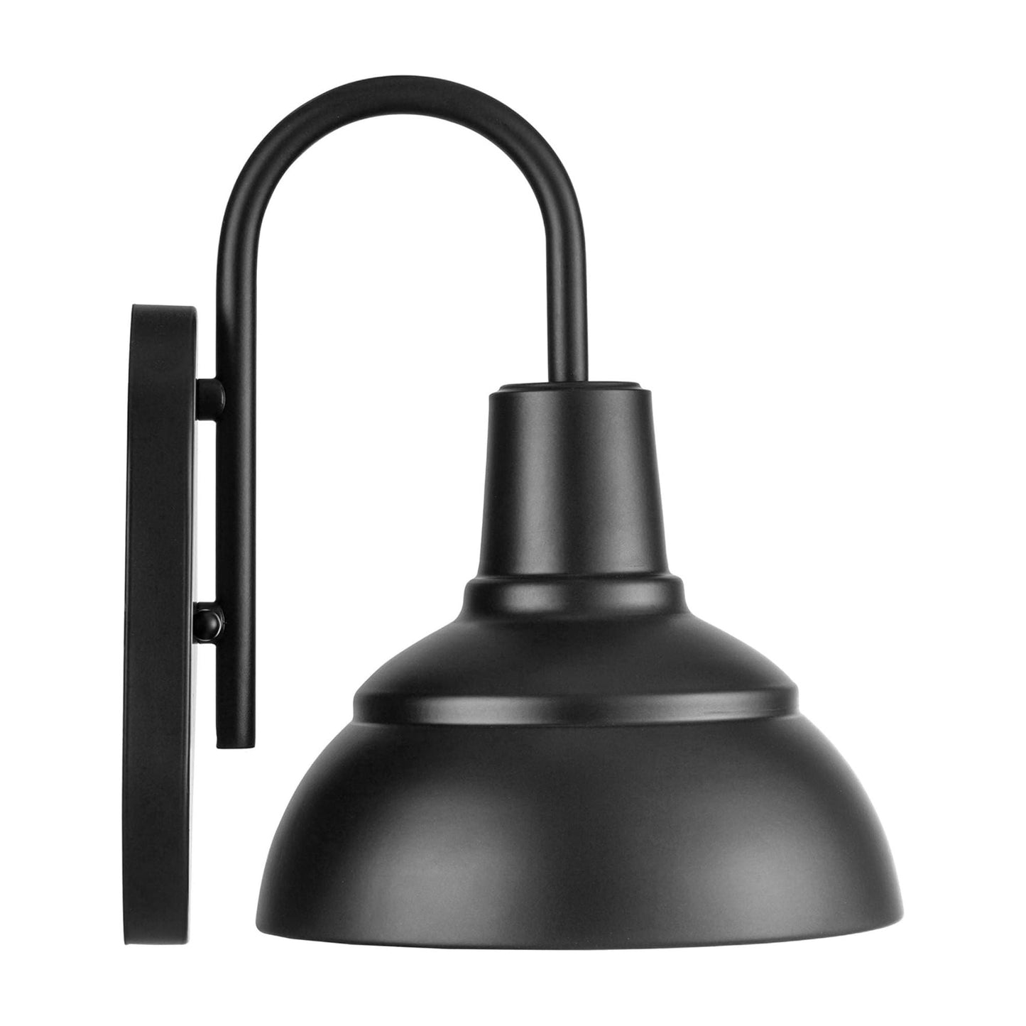 Prominence Home Brightondale Industrial Outdoor Scone Lantern Coach Light, Black