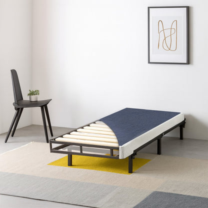 Best Price Mattress 4-Inch Metal Box Spring with Sturdy Steel Frame, Twin, Blue