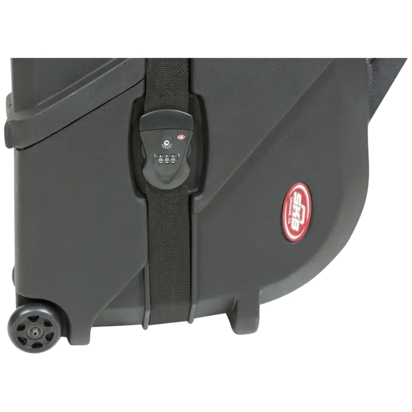 SKB ATA Roto Electric Bass Guitar Hard Case with TSA Locking Latches, Black