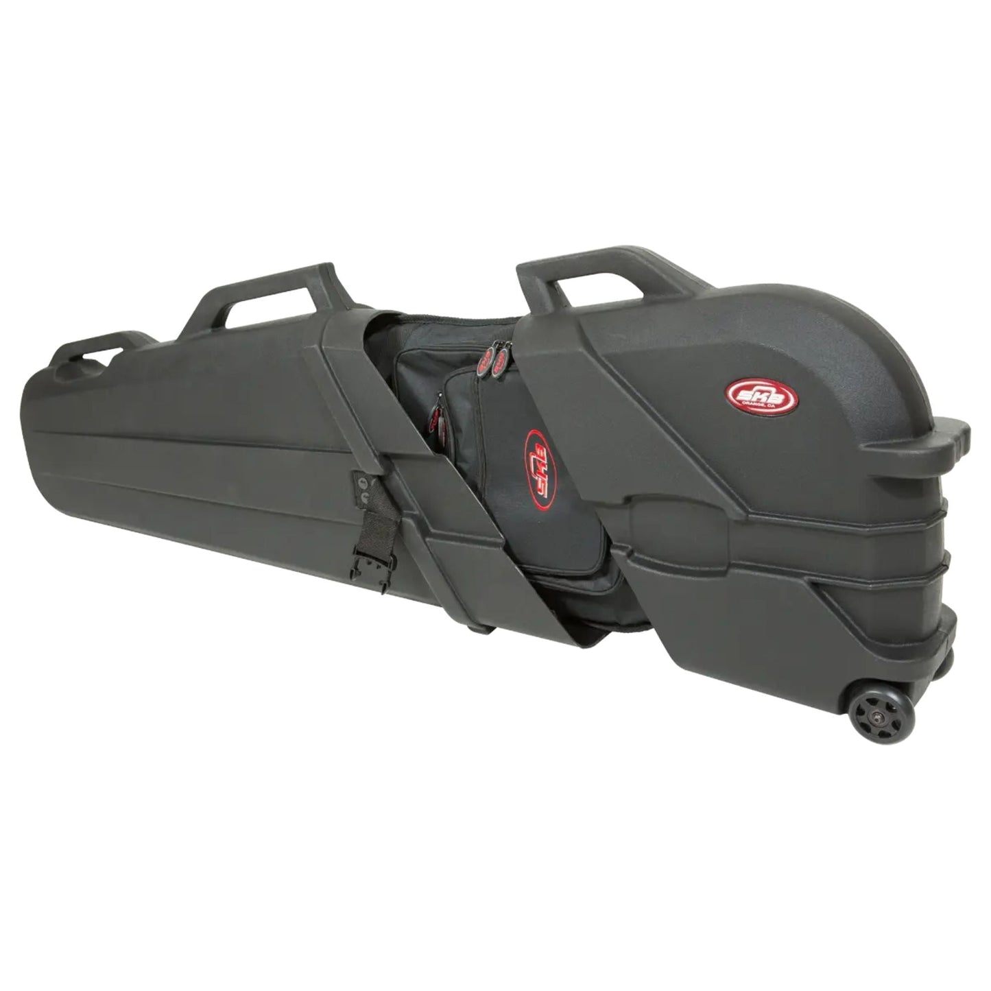 SKB ATA Roto Electric Bass Guitar Hard Case with TSA Locking Latches, Black