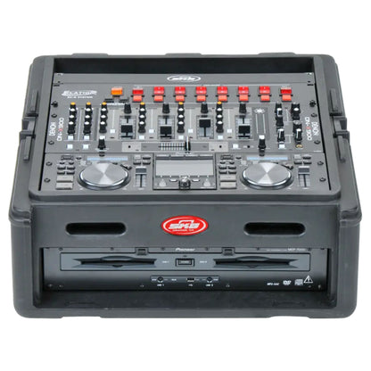 SKB Roto Rack/Mixer Console, 10U Slanted Rackmount on top, 2U Rackmount in Front