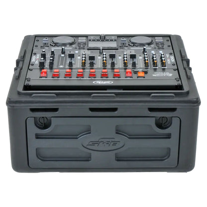 SKB Roto Rack/Mixer Console, 10U Slanted Rackmount on top, 2U Rackmount in Front
