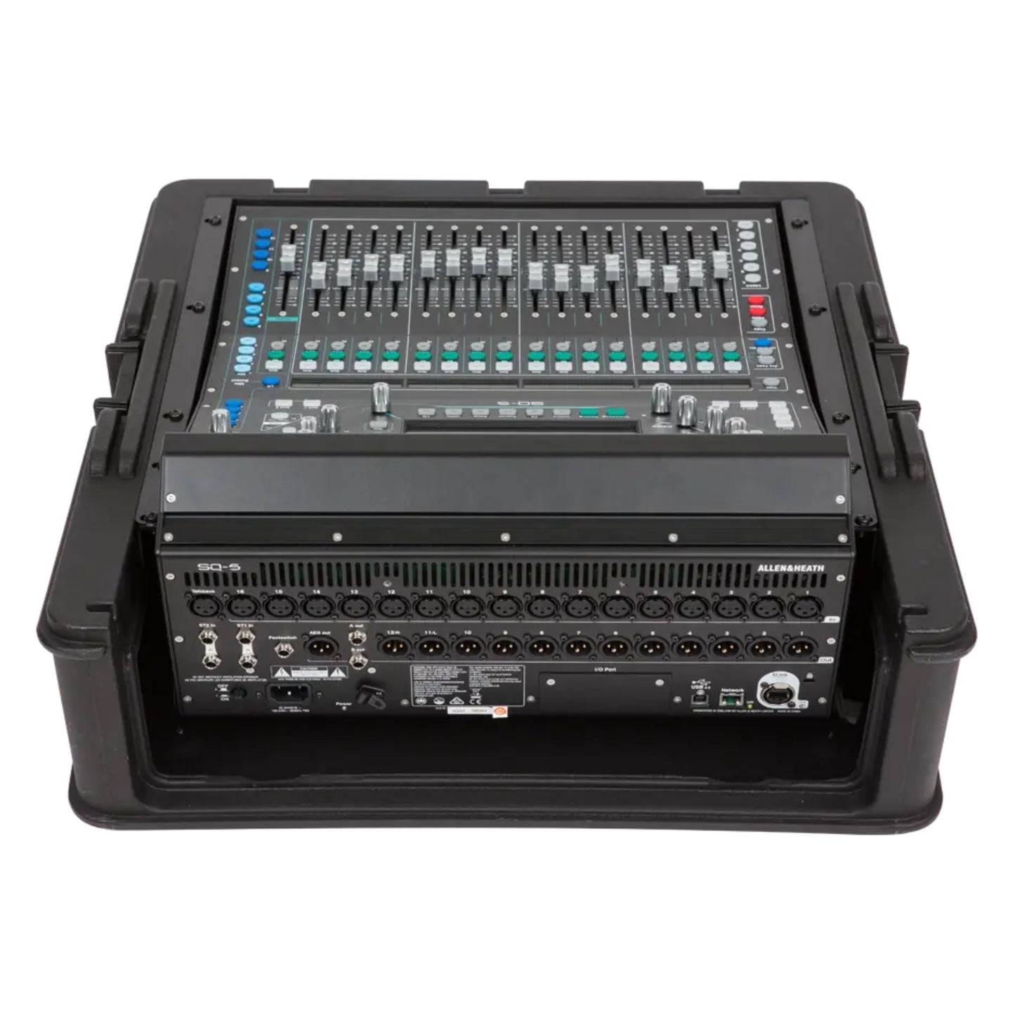 SKB Steel Rack Ears Mounting Hardware for Allen & Heath SQ5 Mixer Storage, Black