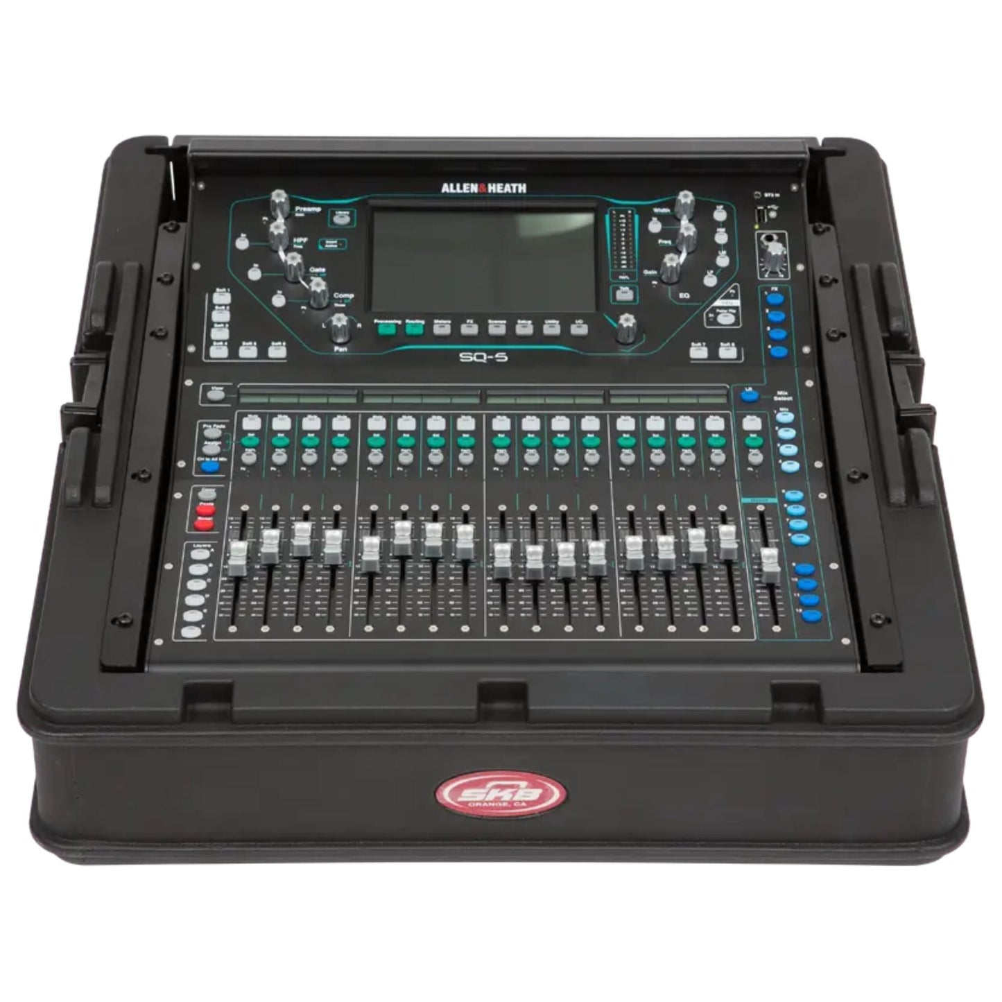 SKB Steel Rack Ears Mounting Hardware for Allen & Heath SQ5 Mixer Storage, Black