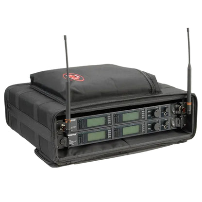 SKB Cases 2U Soft Rack Case for Wireless Microphone Systems with Steel Rails