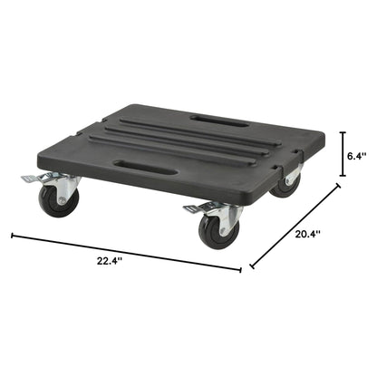 SKB Roto Rack/Shallow Rack Caster Platform with 4 Locking Wheels for Transport