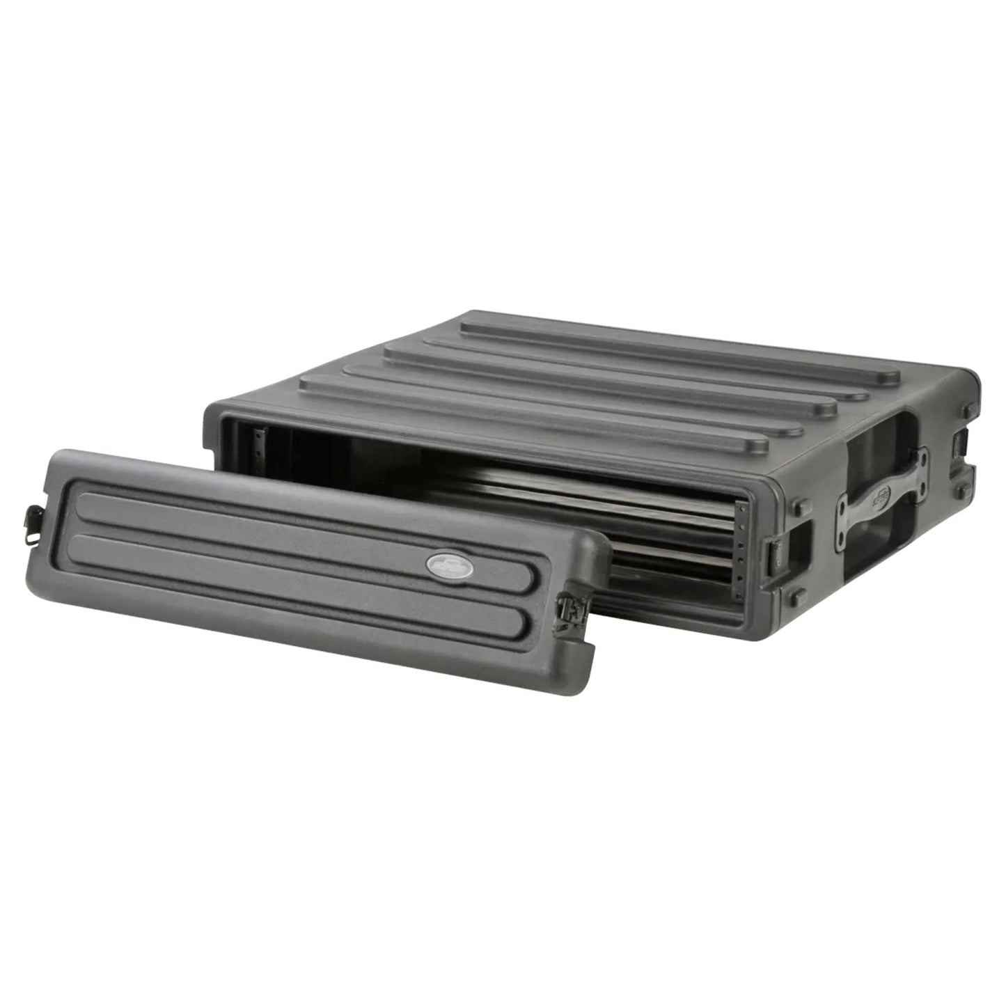 SKB 2U Roto Rack Case Polyethylene Gear Protector, Stackable, Waterproof, Black