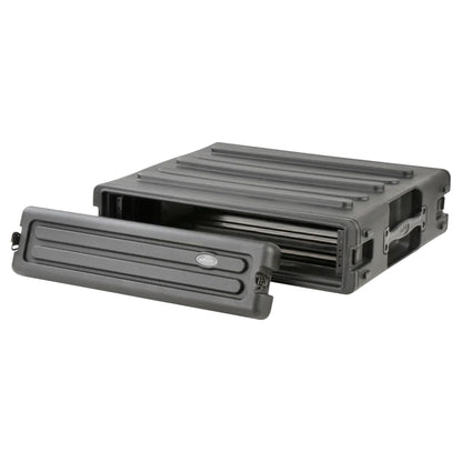 SKB 2U Roto Rack Case Polyethylene Gear Protector, Stackable, Waterproof, Black