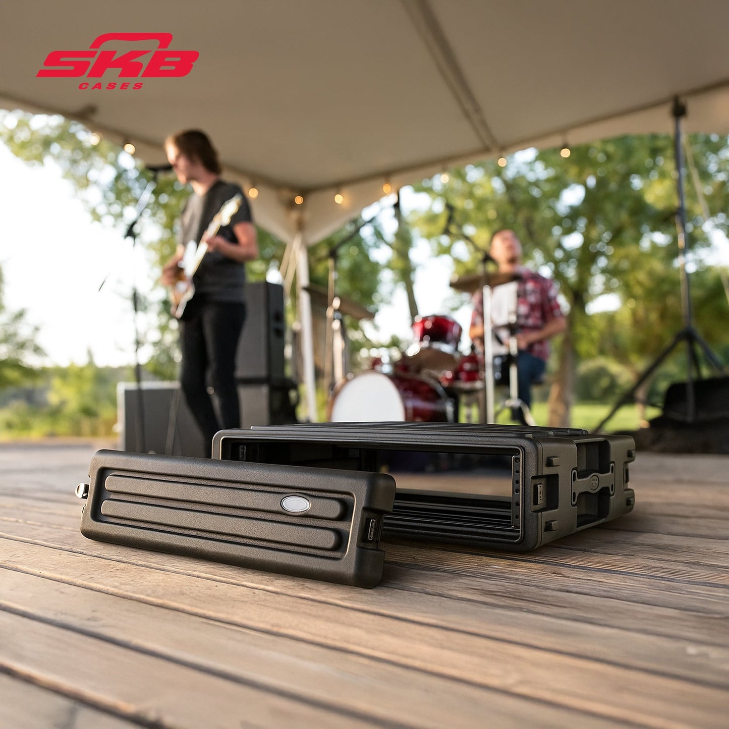 SKB 2U Roto Rack Case Polyethylene Gear Protector, Stackable, Waterproof, Black