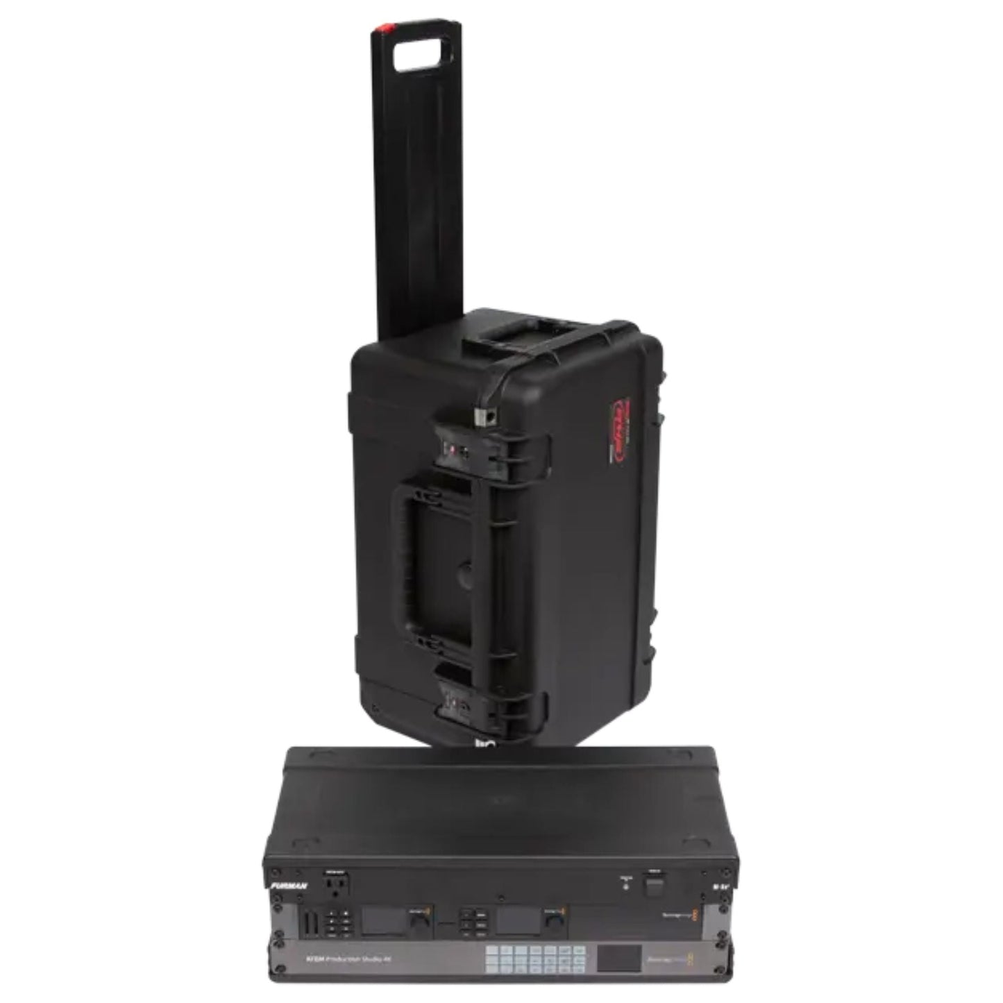 SKB iSeries 3U Shallow Fly Rack, Waterproof Polypropylene Hard Case, 9 Inch