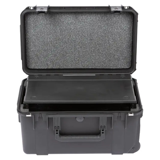 SKB iSeries 3U Shallow Fly Rack, Waterproof Polypropylene Hard Case, 9 Inch